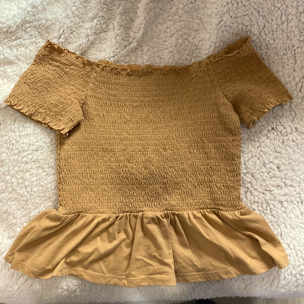 Off the shoulder crop top
